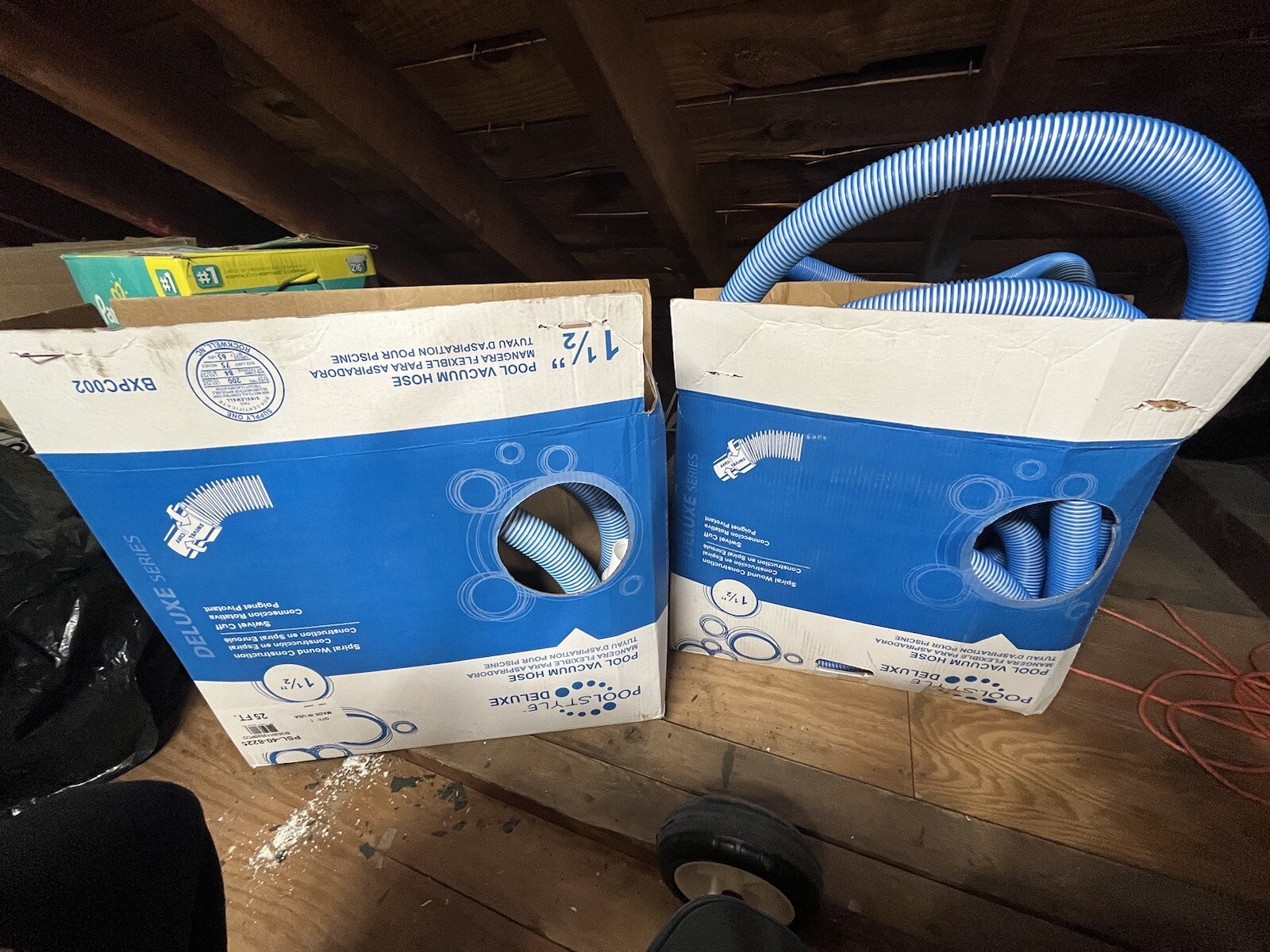 TWO Pool Style Deluxe Pool Vacuum Hose PSL-40-8225 1-1/2&Prime; x 25&prime; Swivel Cuff