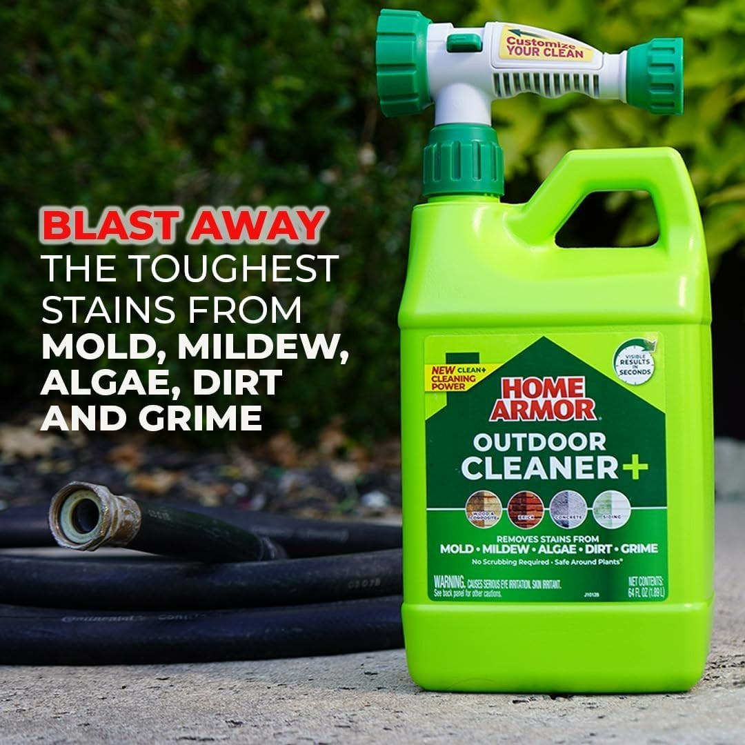 Versatile 64 oz Outdoor Cleaner+ – Quick & Easy Stain Removal For All Surfaces