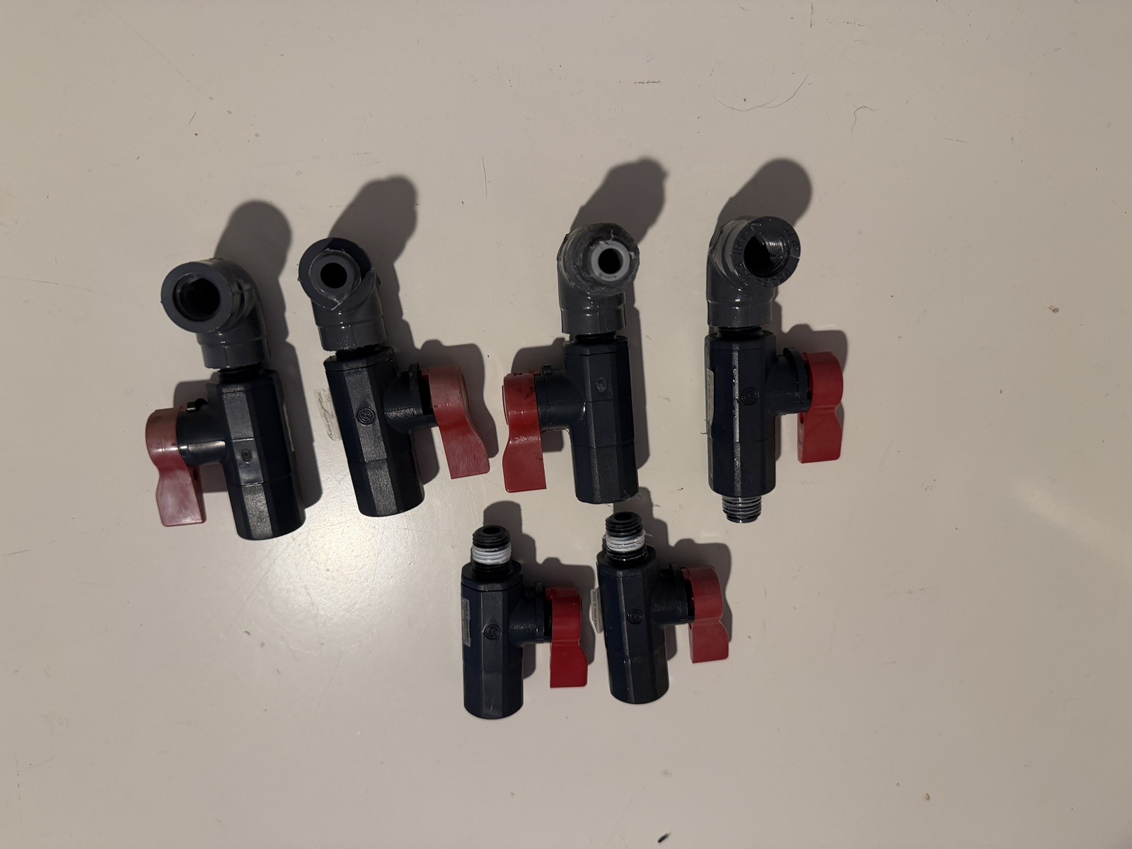 Hayward CAX-20254 1/4-Inch Ball Asahi Valve Replacement Lot Of 6