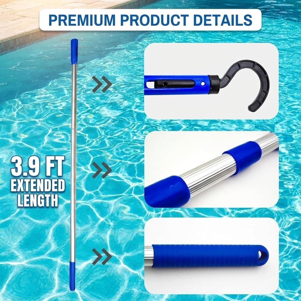 Hook for All Robotic Pool Cleaner with Swimming Pool Pole, Accessories Hook C…