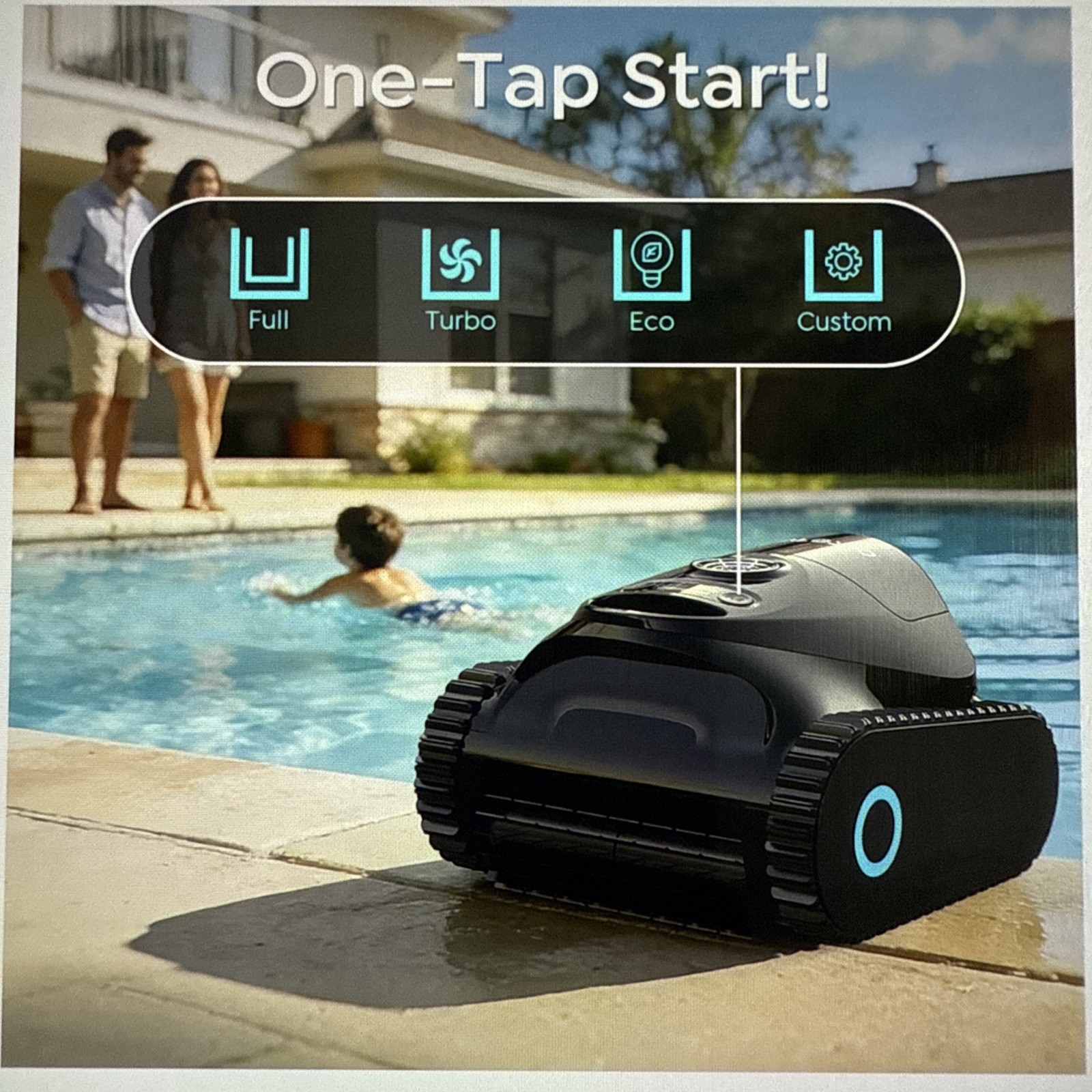 TALOSBO C1 Robotic Pool Cleaner, 180 m, 1615 sq.ft, Dual Filter, Smart Nav, App