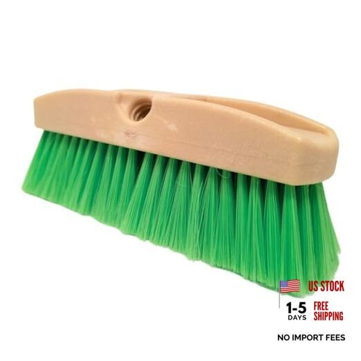 Green Flow Through Brush Head, 10-Inch Extra Soft Bristle Brush for 10 Inch