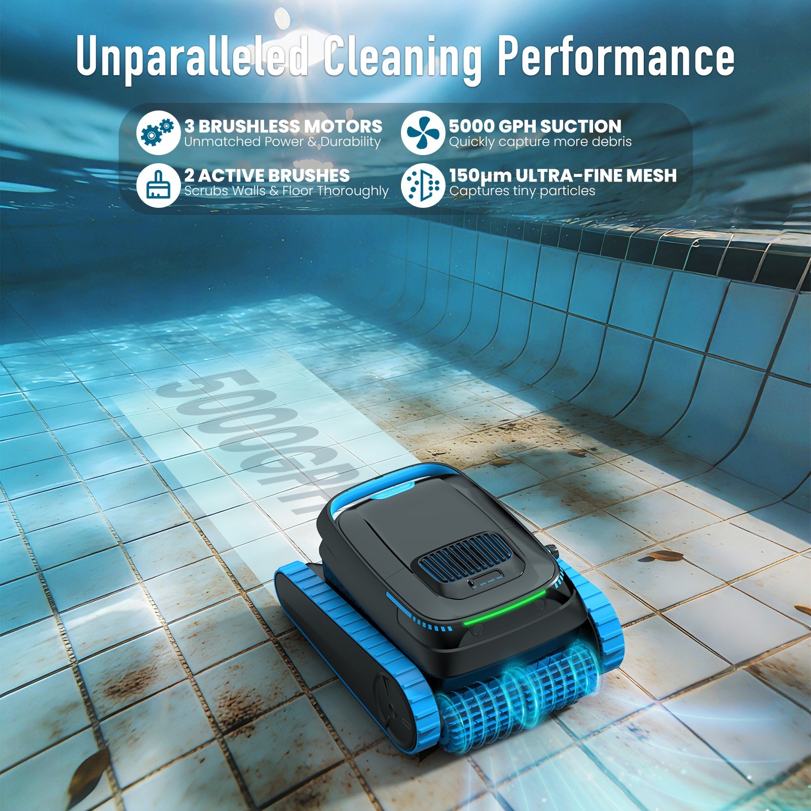Refurbished AIRROBO CP40 Robotic Pool Cleaner Robot Vacuum for Inground Pools