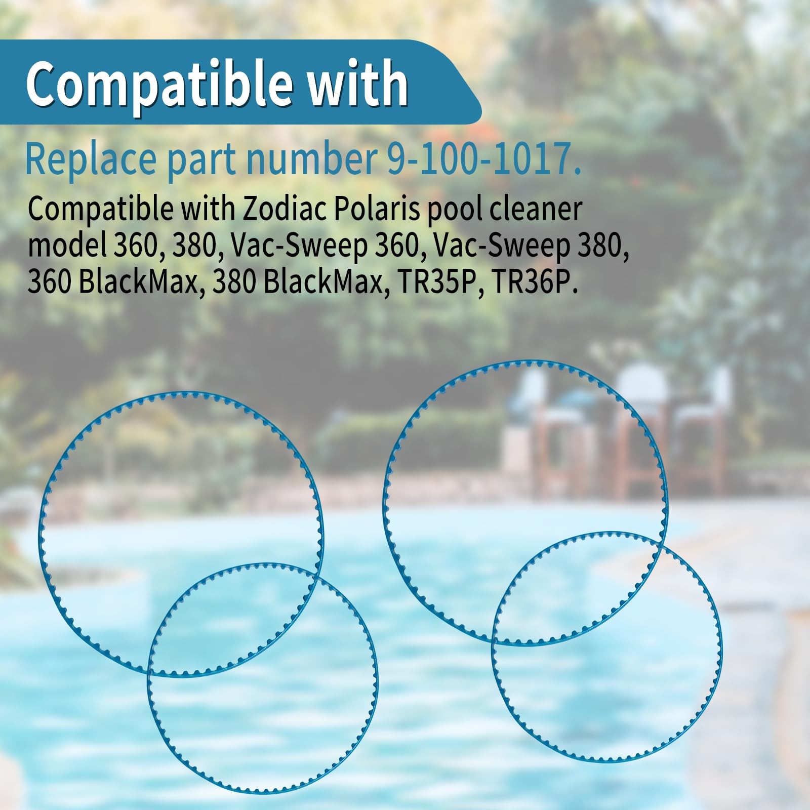 9-100-1017 Large & Small Belt Pool Cleaner Parts Replacement Kit Compatible w…