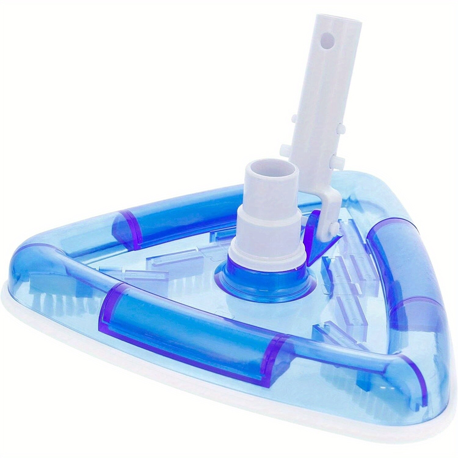11.4&Prime; Weighted Transparent Triangular Pool Vacuum Head w/ Swivel Hose Connection