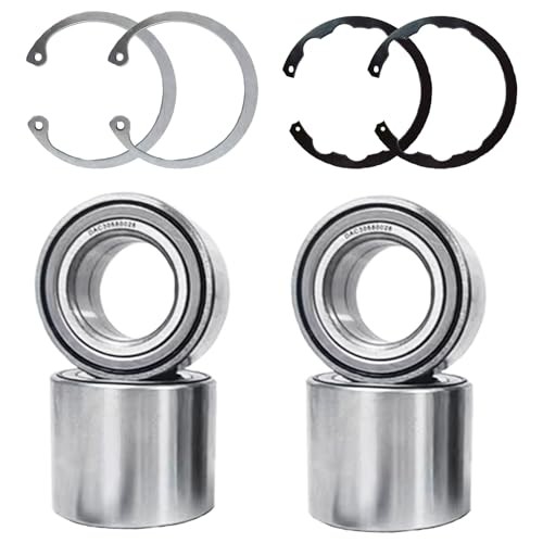 Front & Rear Wheel Bearing with Circlip Compatible with 2005-2013 Brute Force