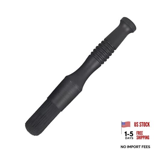 Car Parts Washer Brush, Bullet Head Parts Cleaning Brush for Cleaning Car Black