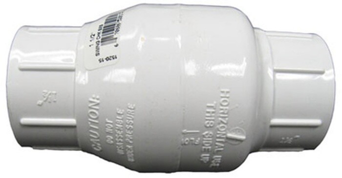 1-1/2 1.5 PVC SPRING CHECK VALVE Pool Spa Pond Plumbing
