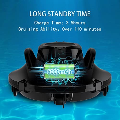 ALESCU CORDLESS ROBOTIC POOL VACUUM DFC/RB/W002 – BLACK