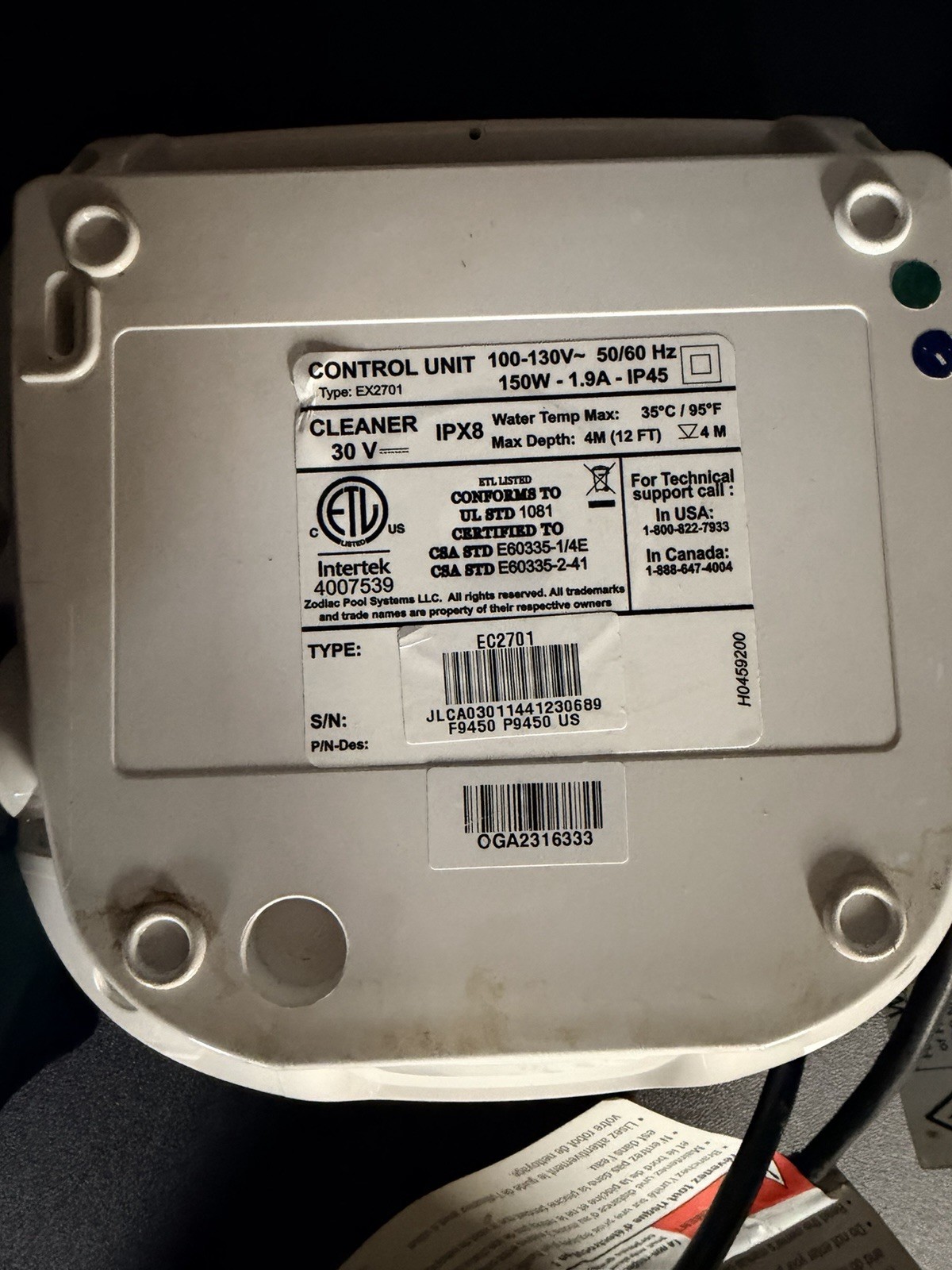 Polaris 9450 Pool Cleaner Control Unit ONLY