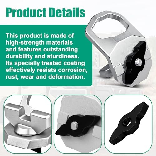 Lock & Ride Max D-Rings Set of 4 – – Fits 2024-2025 Polaris Xpedition Silver