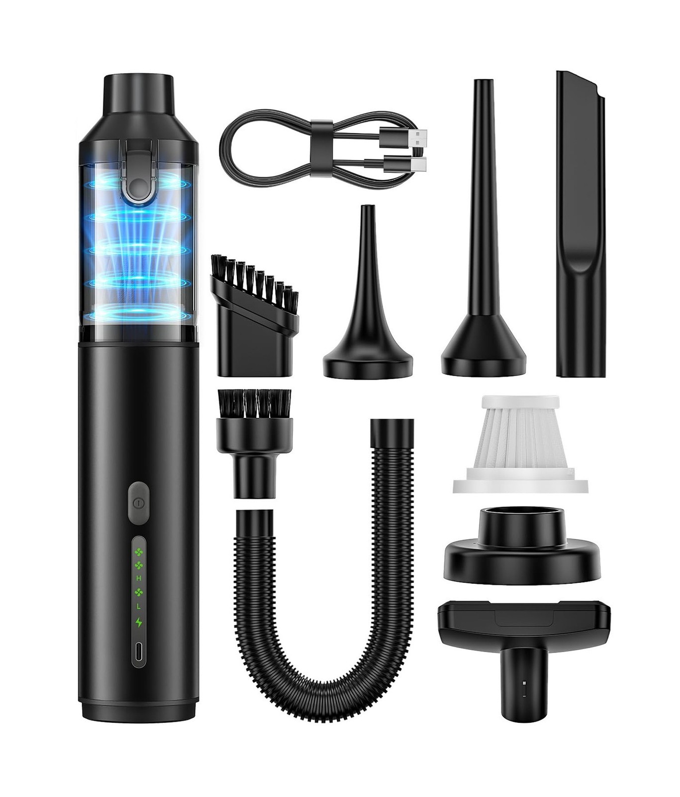 Car Vacuum Portable Cordless Handheld Vacuum Cleaner 4-in-1 Mini Cordless Vac…