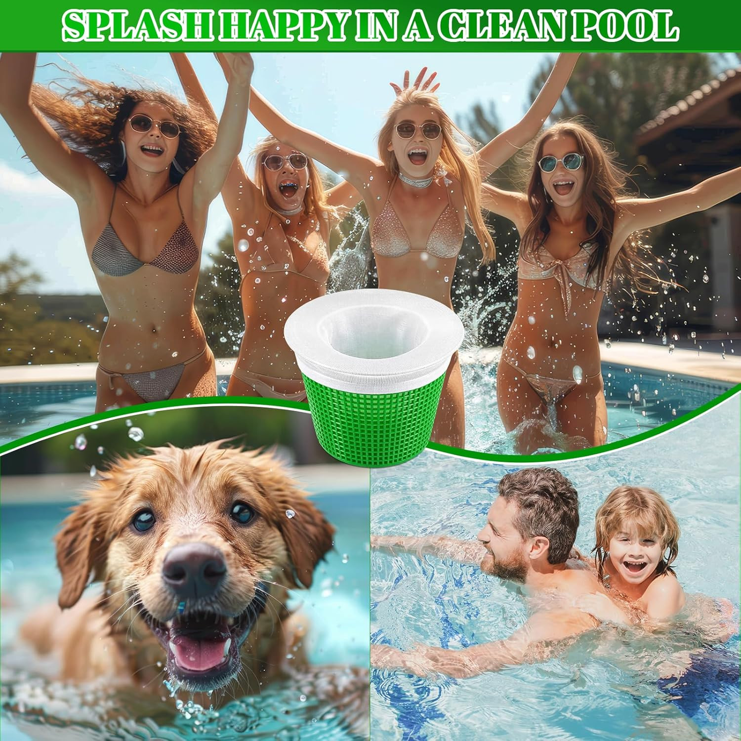 300 Pack Pool Skimmer Socks – Fine Mesh Filter for Pools