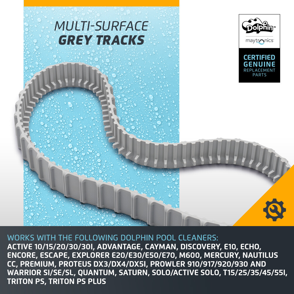 Dolphin Maytronics Grey Track Replacement for Triton and Nautilus Models, & More