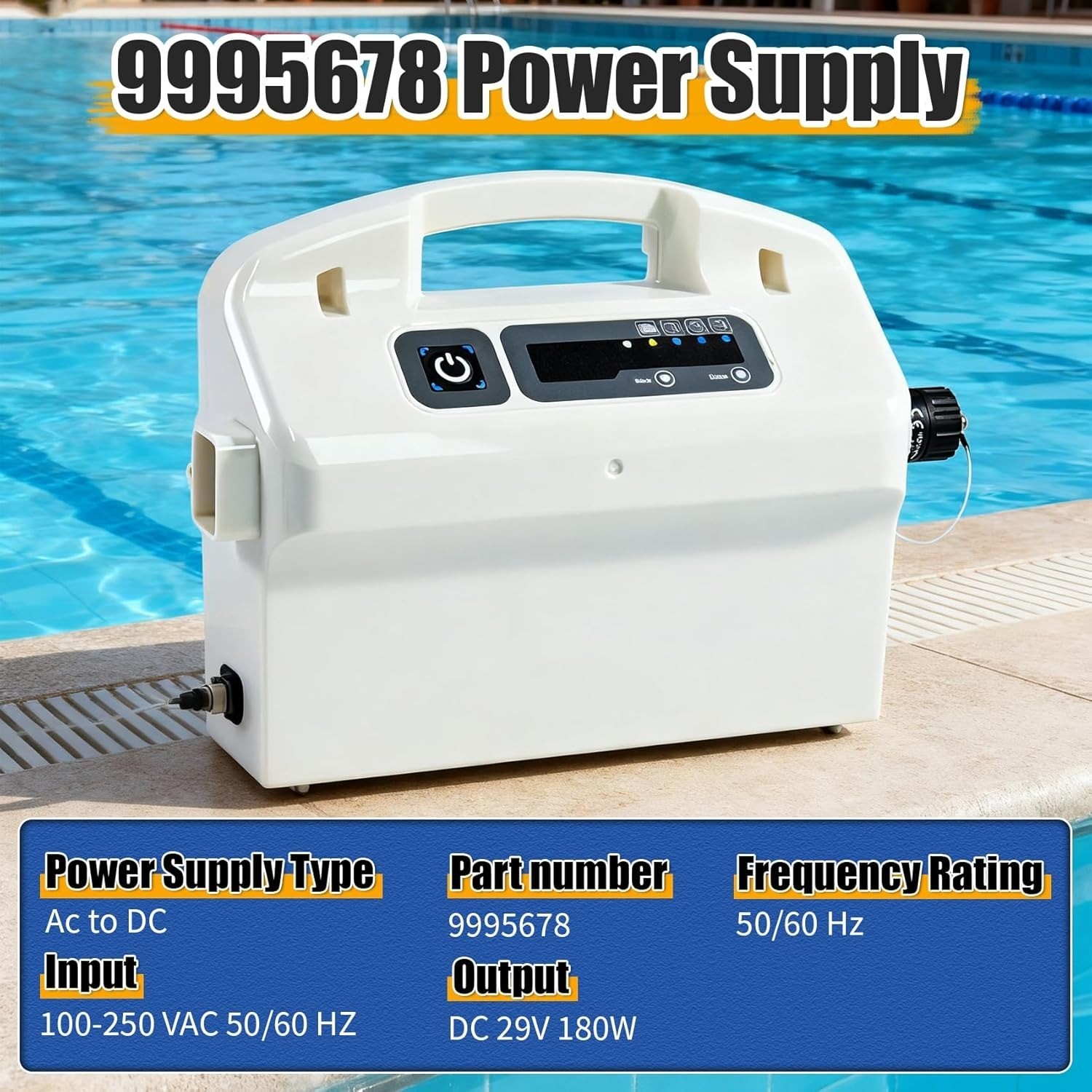 Maytronics Dolphin Power Supply 9995678 M400 M500 180W Replacement Weekly Timer