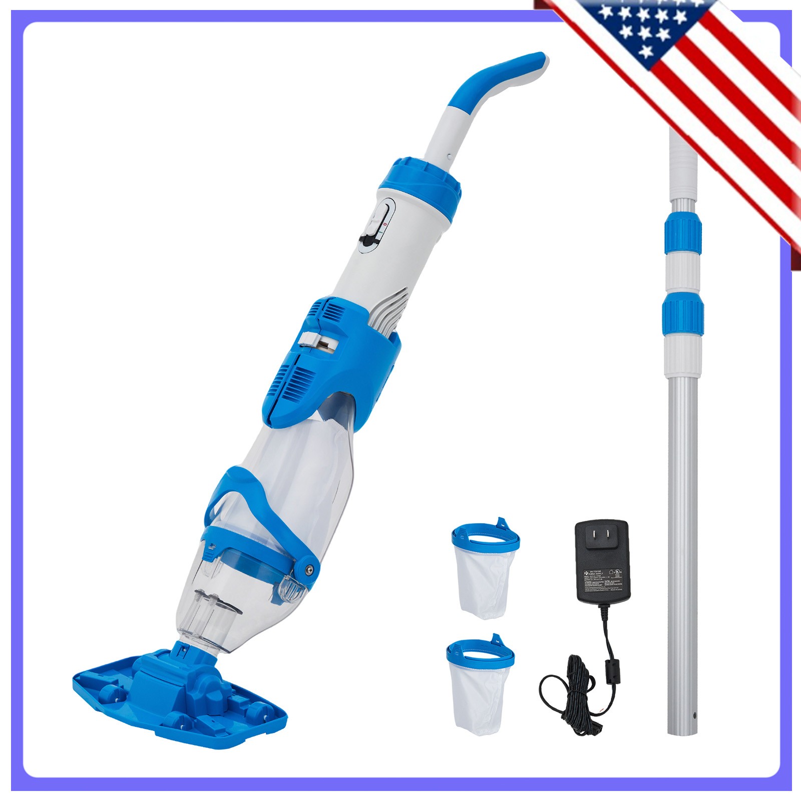 Wireless Handheld Sewage & Pool Pump Rechargeable 60 Min Runtime For Home, Pool