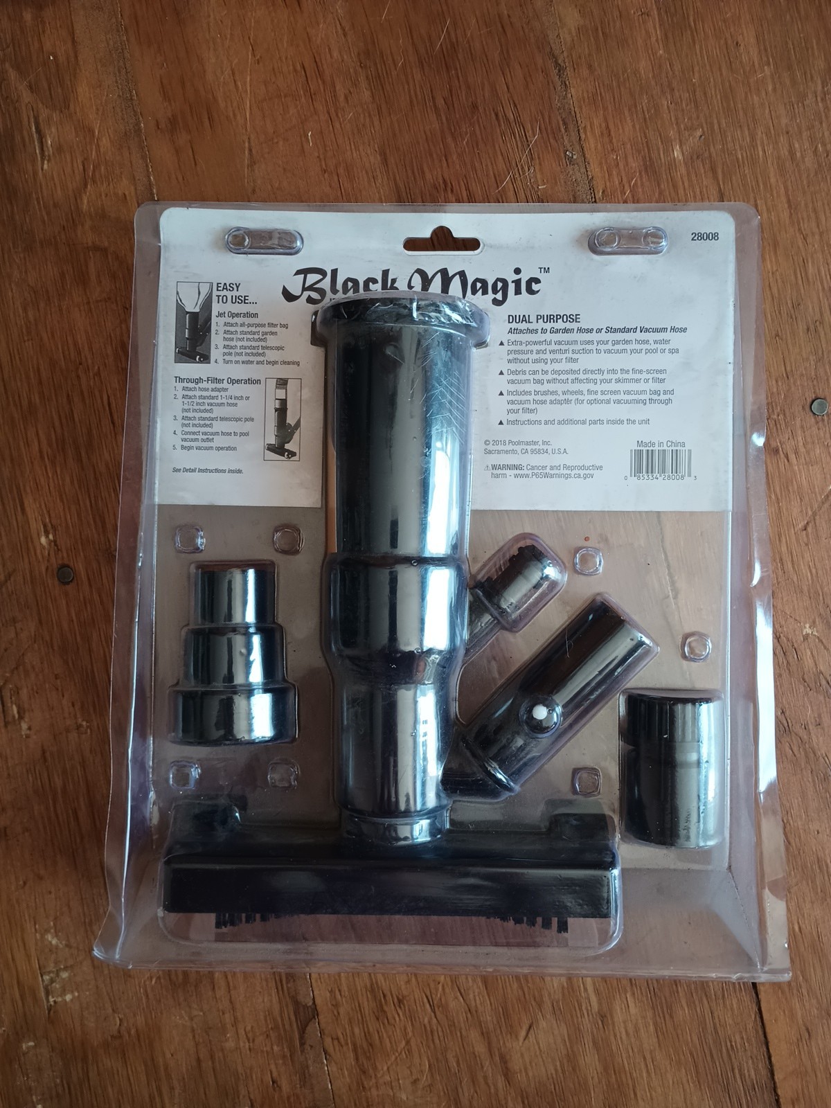 NEW Poolmaster 28008 Black Magic Jet Vacuum Pool-Spa-Pond-Stock Tank Cleaning