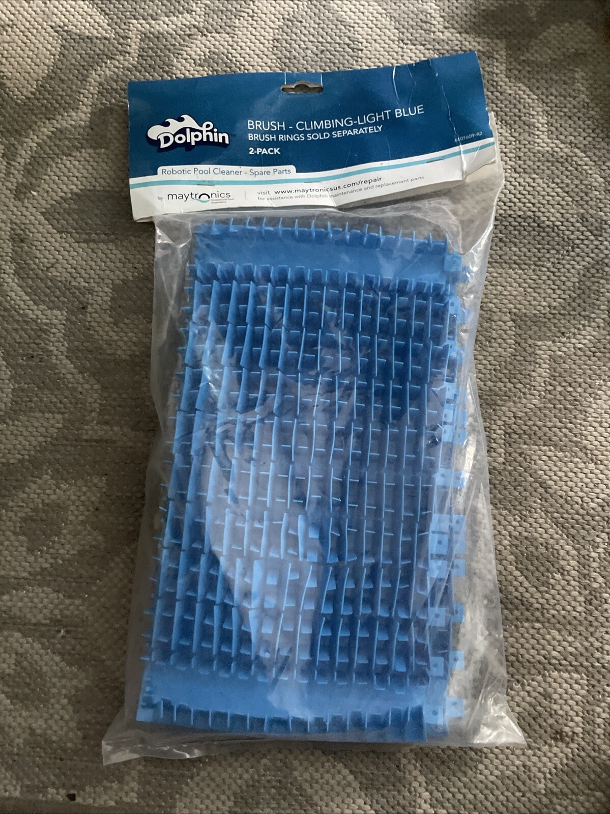 New Maytronics Dolphin Brush 2 Pack Light Blue 6101609-r2 Nautilus Triton + More