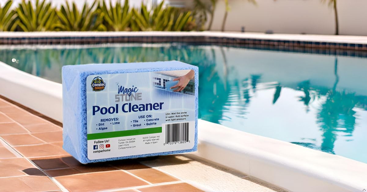 COMPAC Home Magic Stone Pool Cleaner to Easily 1 Count (Pack of 1), Blue