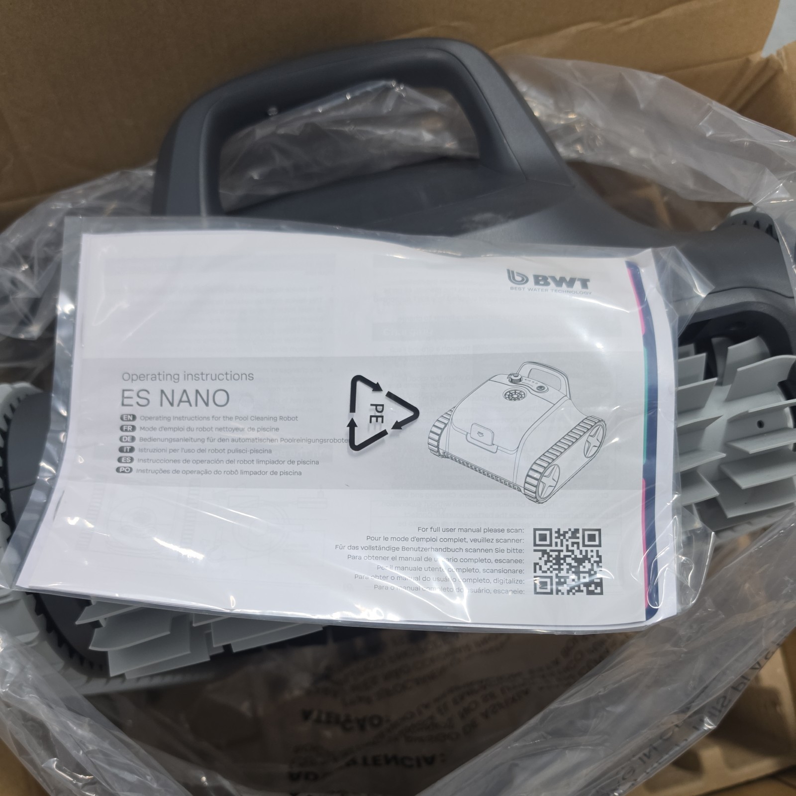 BWT ES Nano Cordless Robotic Pool Cleaner,Floor, Walls 2.5 Hours 3500 GPH
