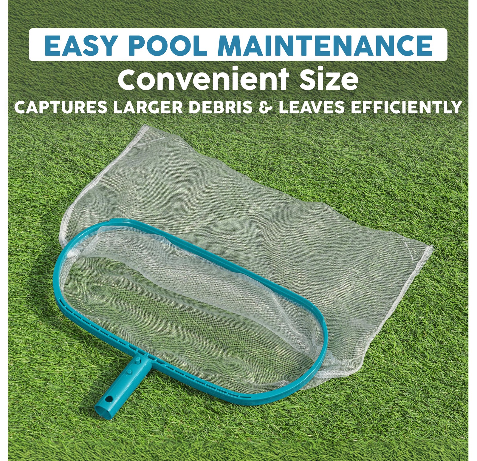 Bestway Pool Leaf Skimmer, AquaNet Mesh Net for In-Ground & Above-Ground Pool