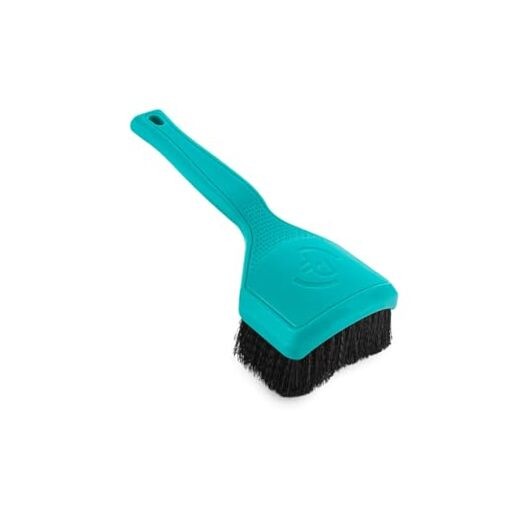 Motorcycle Curved Tire Brush – Ergonomic Grip & Stiff Bristles for Riptide
