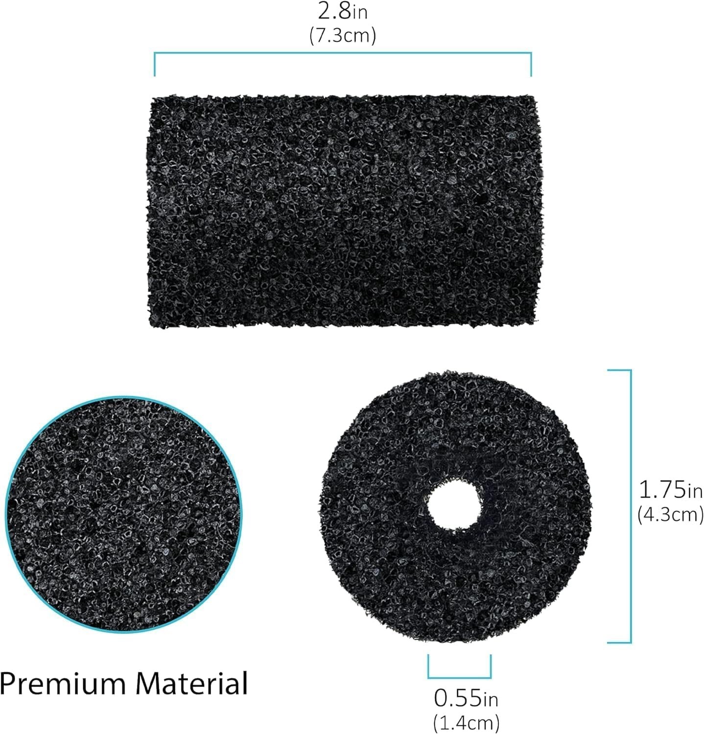Universal 12 Pack Tail Scrubbers for Polaris 180 280 360 380 – Easy Install