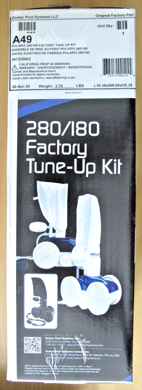 Polaris A49 Factory Tune-Up Kit for 280/180 Pool Pressure Cleaners