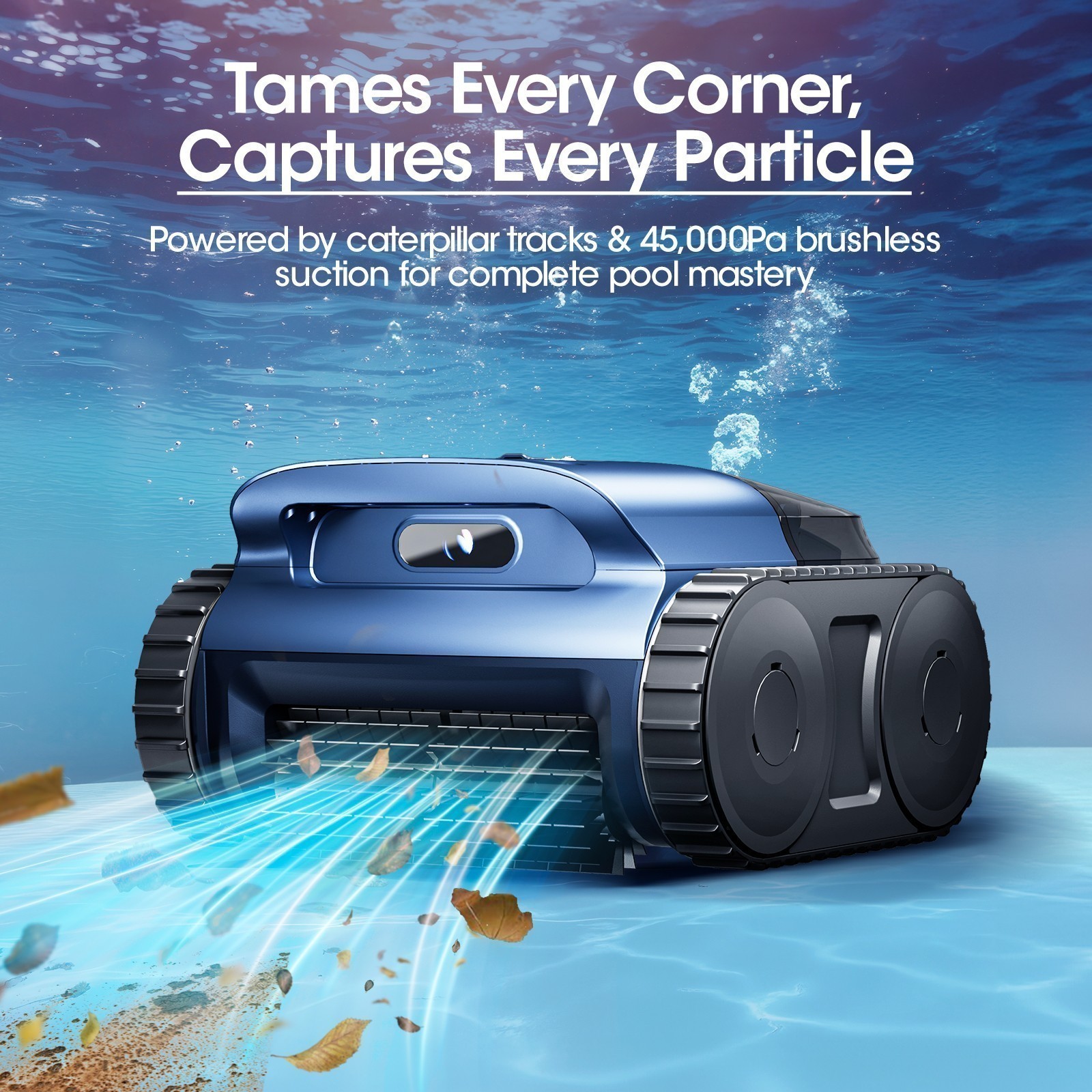Seauto SAT25 Cordless Pool Vacuum Robot Sonar Navigation Wall Climb Cleaner 180W