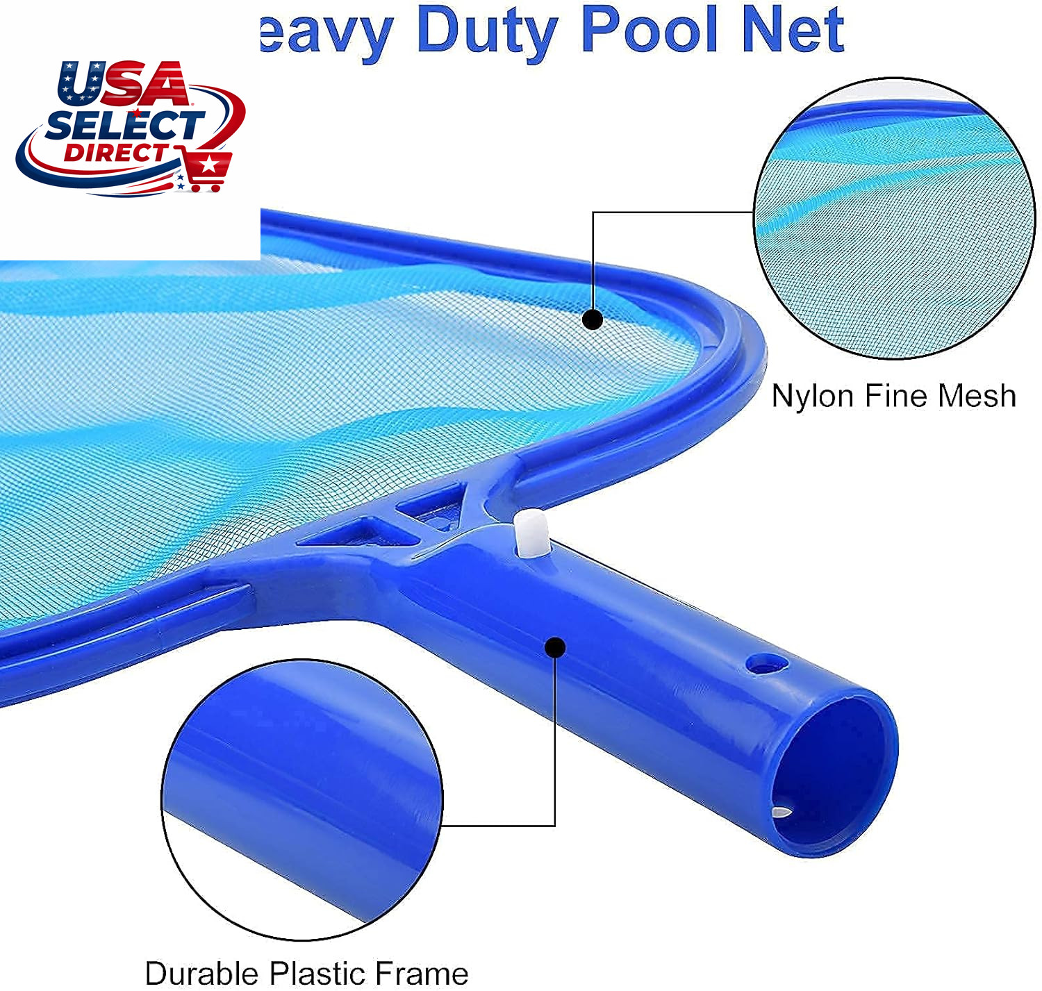17.5&Prime; Pool Cleaning Brush & Skimmer Net Kit – Heavy Duty Supplies