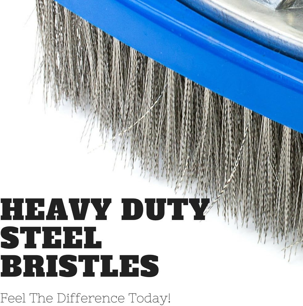 Aquatix Pro Heavy Duty Pool Brush, Durable 10&Prime; Swimming Pool Cleaner Brush Best