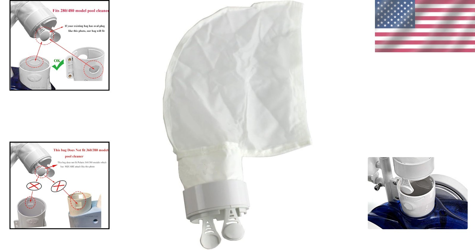 K14 Replacement Sand and Silt Bag for Polaris 280/480 Pool Cleaners