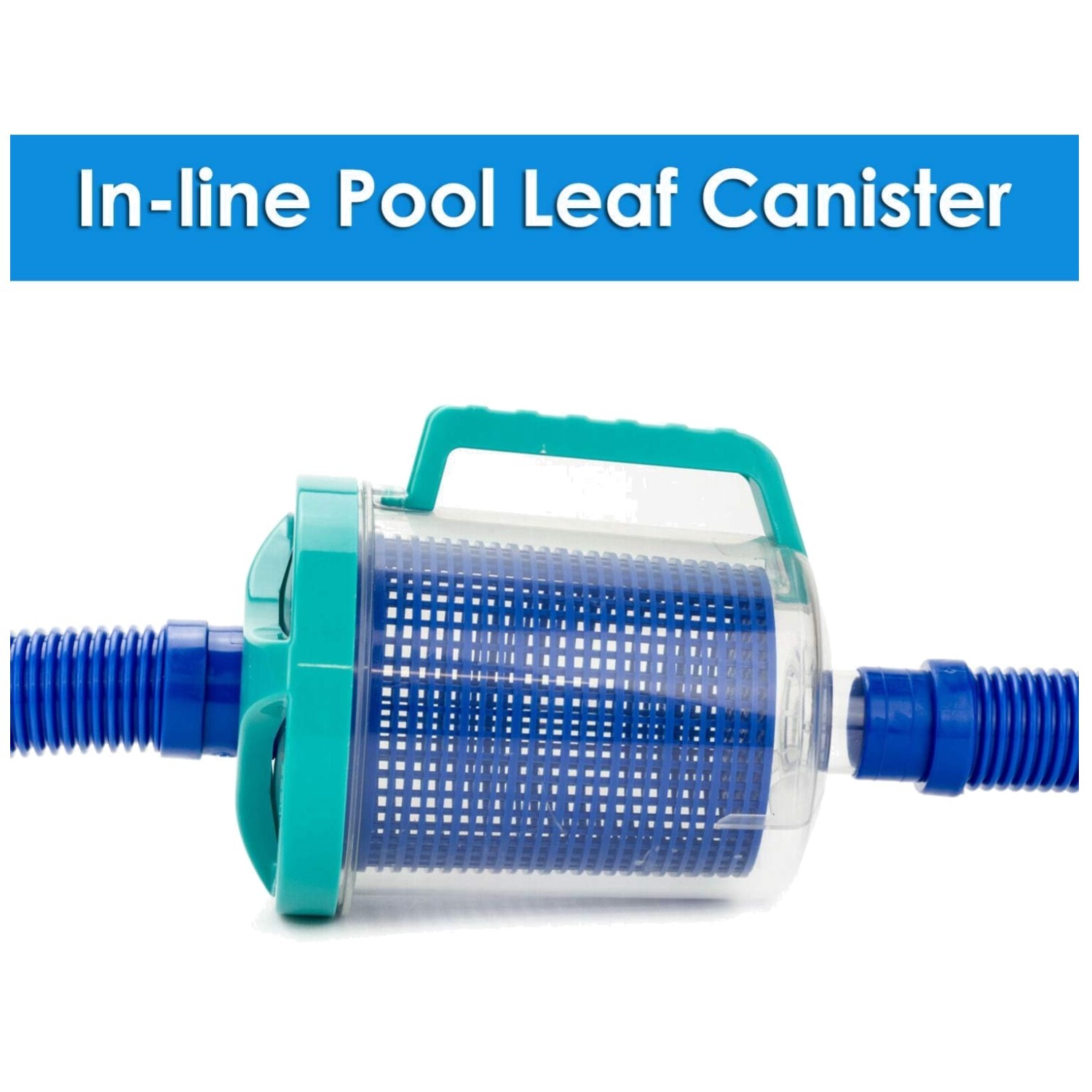 Pool Leaf Catcher Canister with Mesh Basket & Skimmer Socks