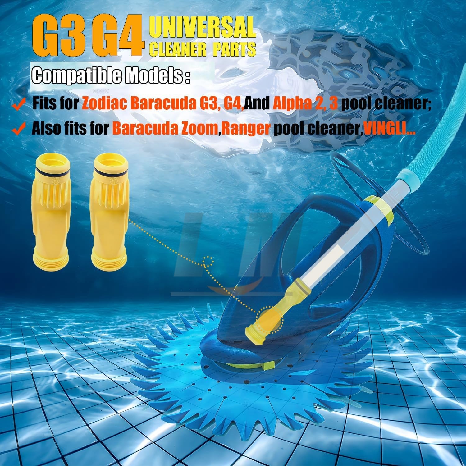 2 Pack W69698 Pool Cleaner Diaphragm For Zodiac Baracuda G3 G4 Alpha 2 / Alpha 3