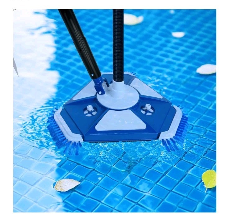 Pool Vacuum Head Cleaner Side Brush Universal Swivel Handle 1.5&Prime; Hose Adapter