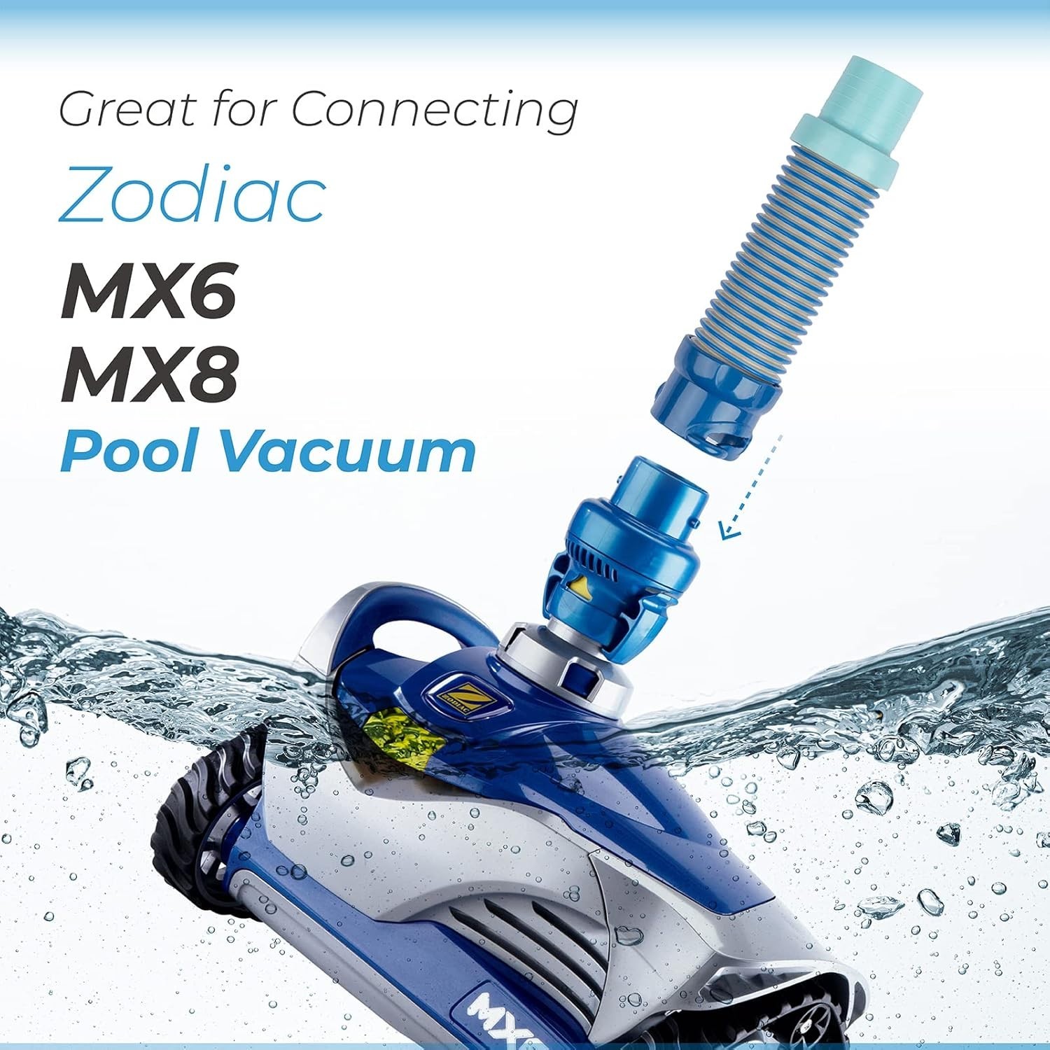 9Premium Twist Lock Hose Adapter for Zodiac MX6 MX8 & Baracuda – 7.5 Inch