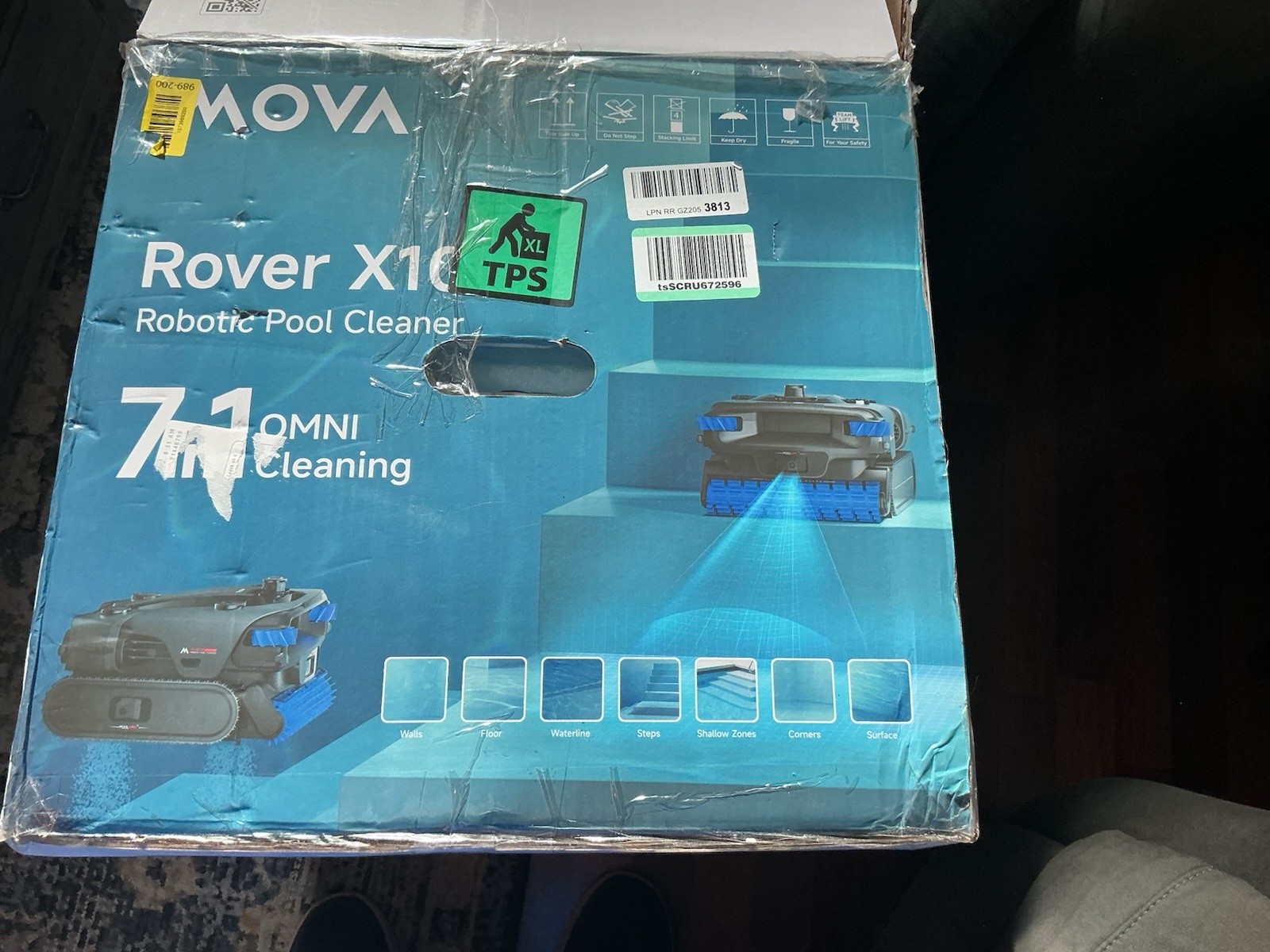MOVA Rover X10 Robotic Pool Cleaner Floor/Walls/Waterline, Smart App Control