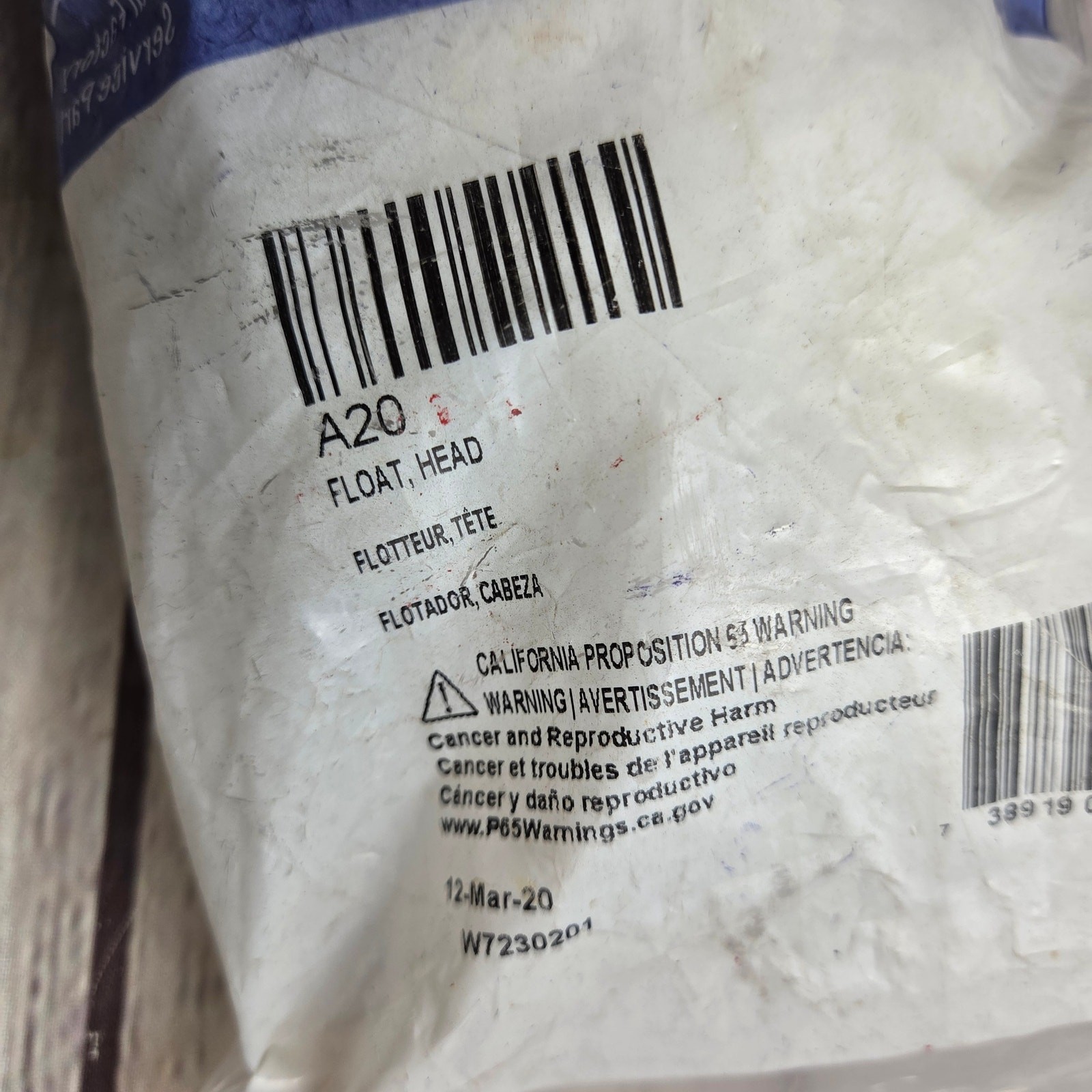 Polaris Float Head A20 OEM Genuine part NEW