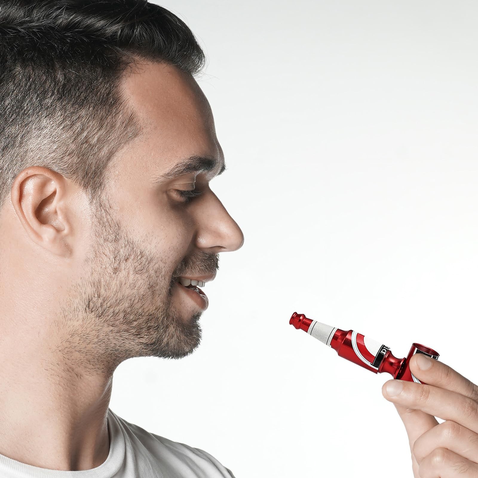 Joyoldelf 3pcs Mini Tobacco Pipe – Beer Bottle Smoking red, green, gold