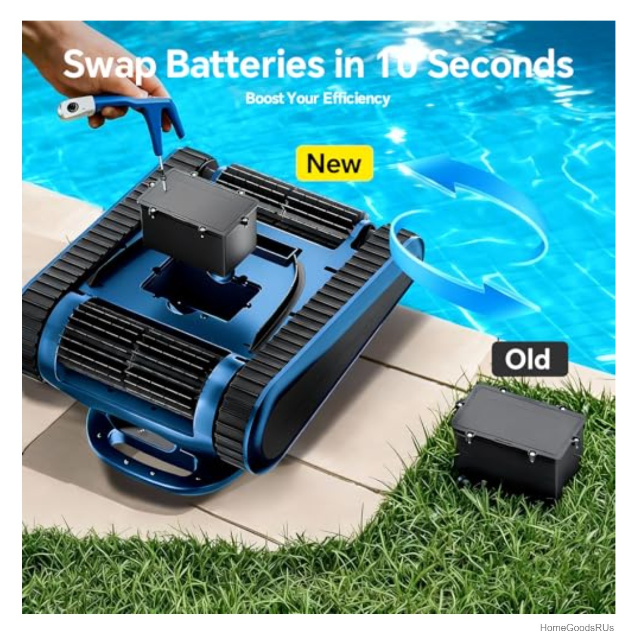 Robotic Pool Cleaner 45000Pa Suction 180W Brushless Cordless Wall Climbing 2150