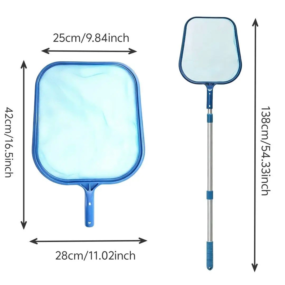 Heavy Duty Pool Skimmer Leaf Rake Net Cleaning Swimming Pool Fine Mesh Netting..