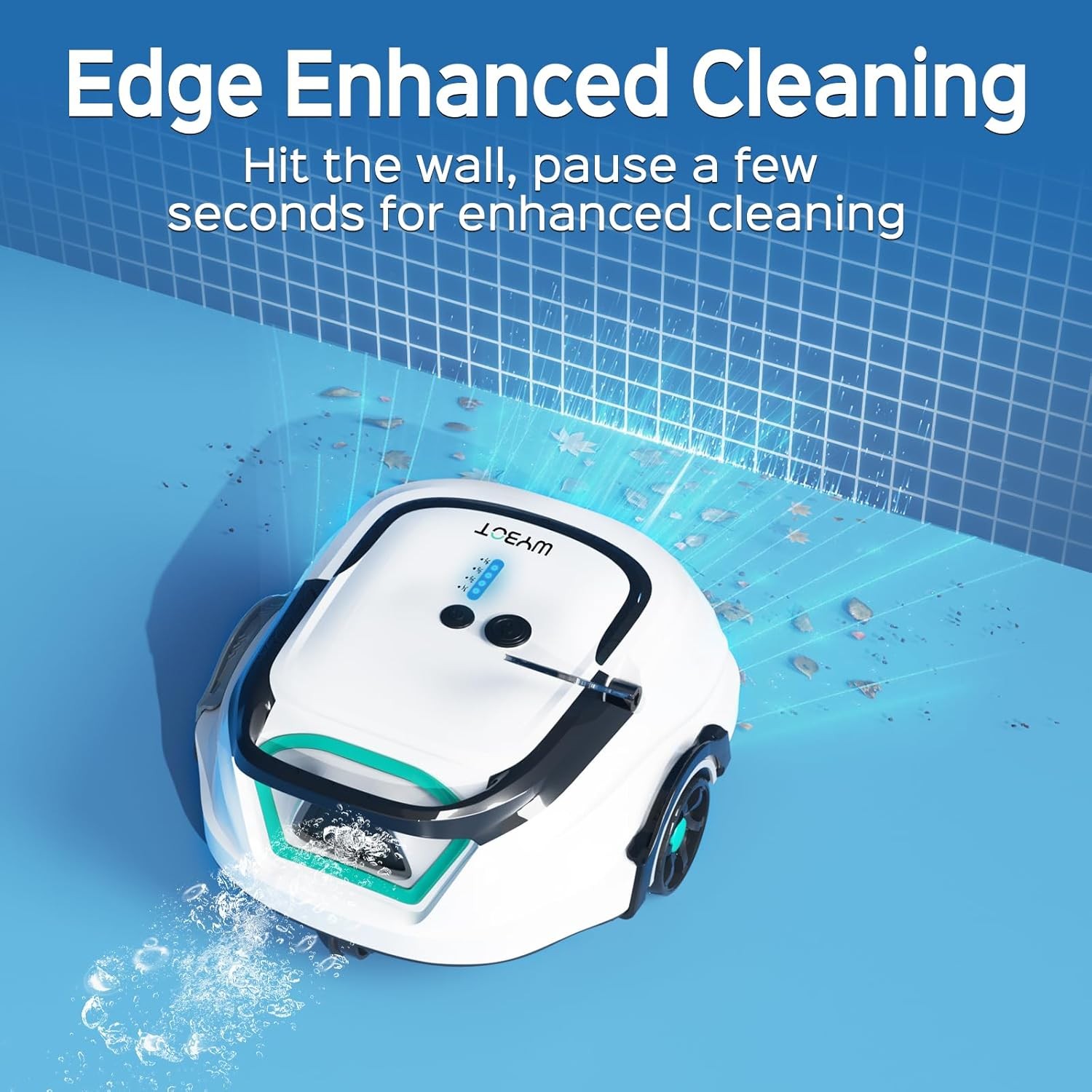 WYBOT A1 Cordless Robotic Pool Cleaner, Automatic Pool Vacuum Robot