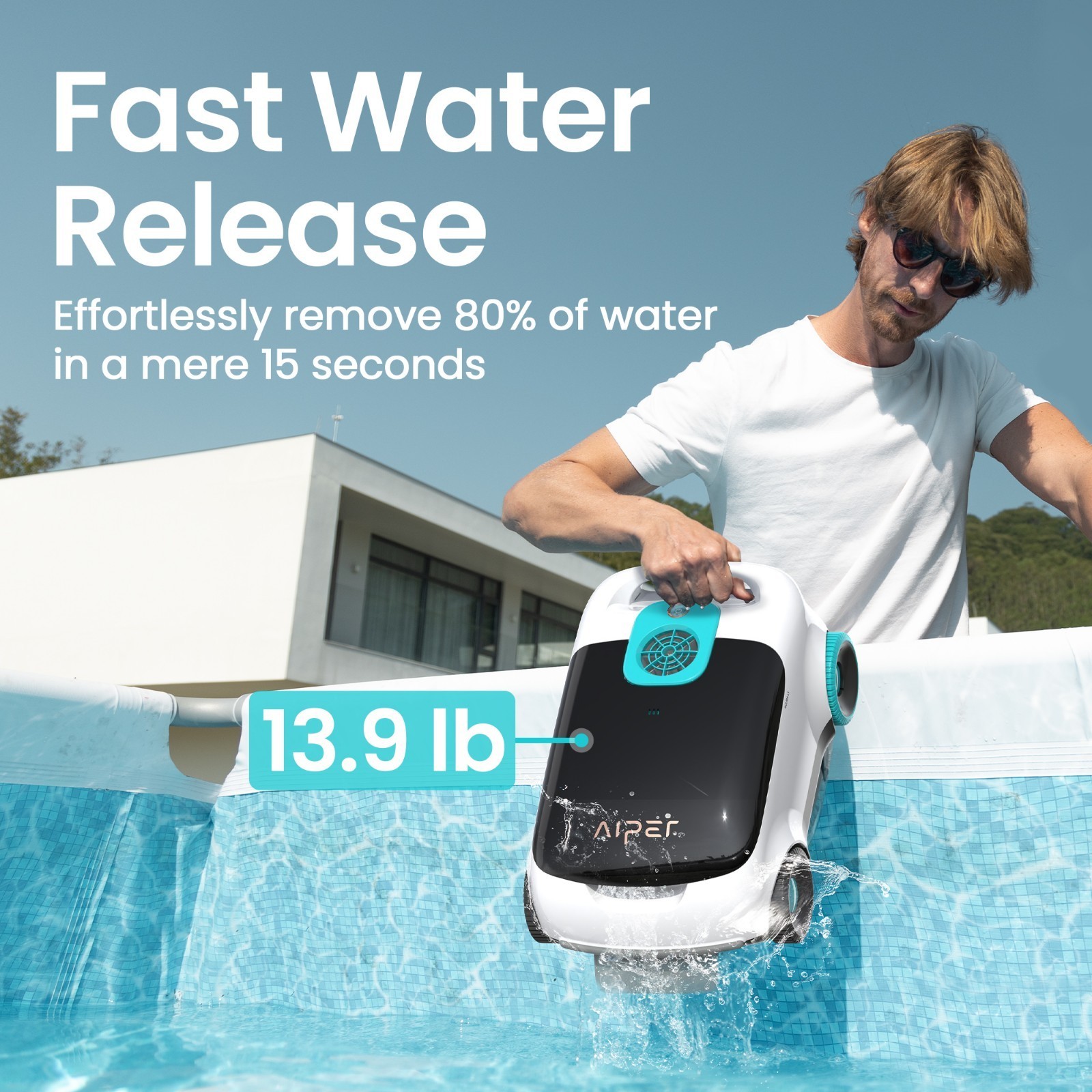 AIPER Scuba L1 Pool Cleaner Robot for Above Ground Smart Parking Pool Vacuum
