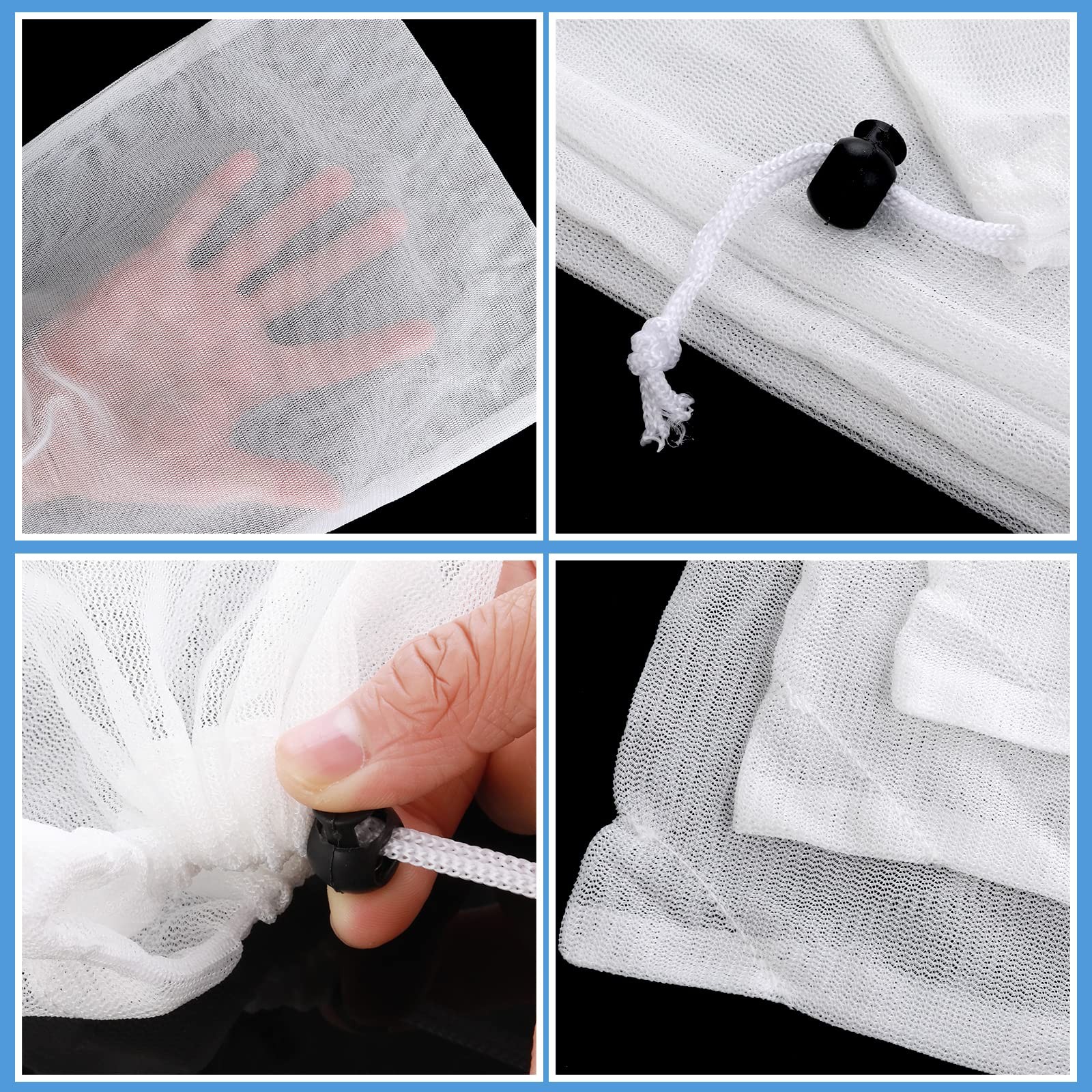 Pool Cleaner Net 6-Pack, Fine Mesh Vacuum Bags for Pools, Aquariums, Ponds