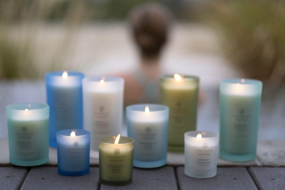 Scented Candle Peace + Tranquility (Cashmere Jasmine) Medium Jar Home Décor