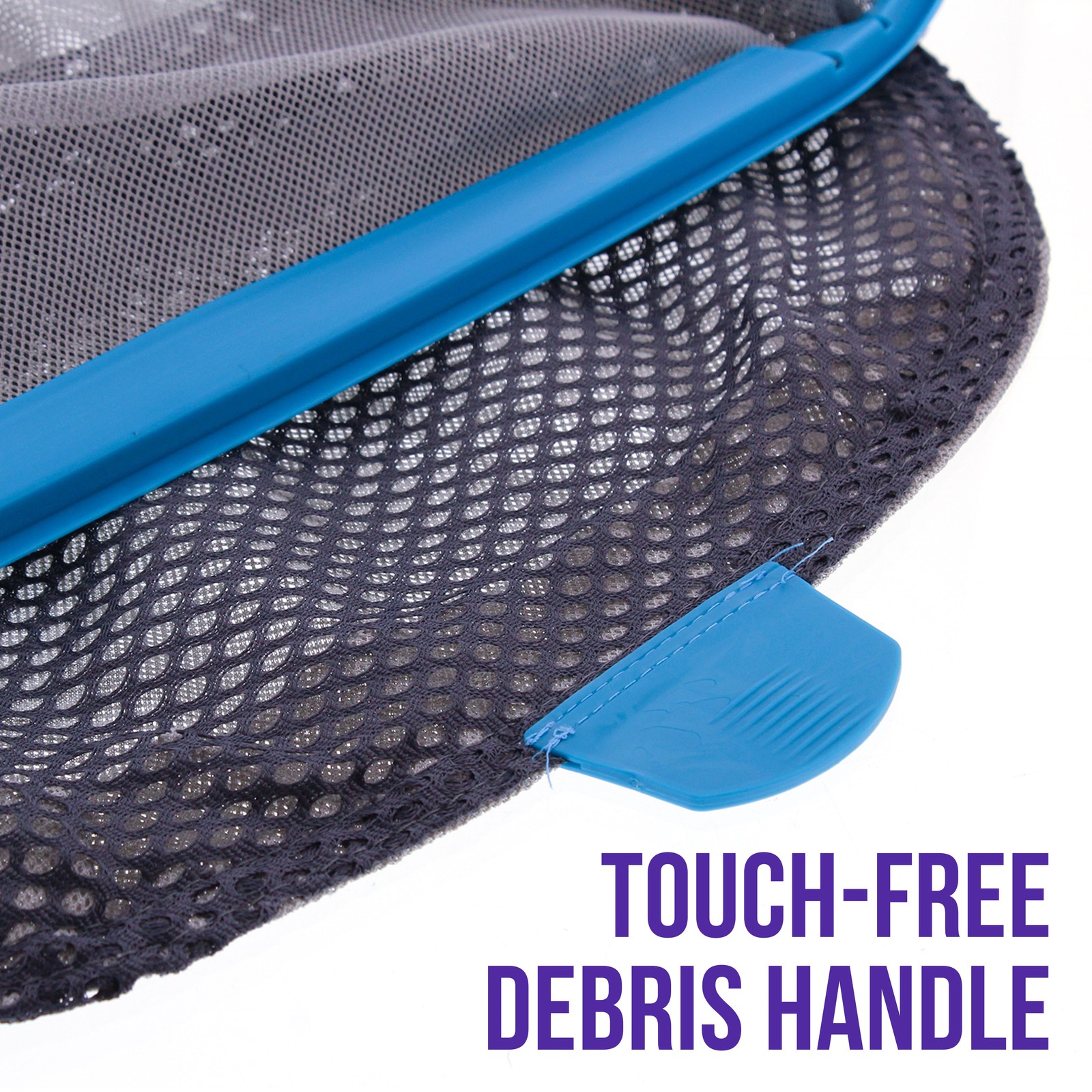 Pro Heavy Duty Swimming Pool Aluminum Leaf Skimmer Rake, Double-Stitched Net Bag