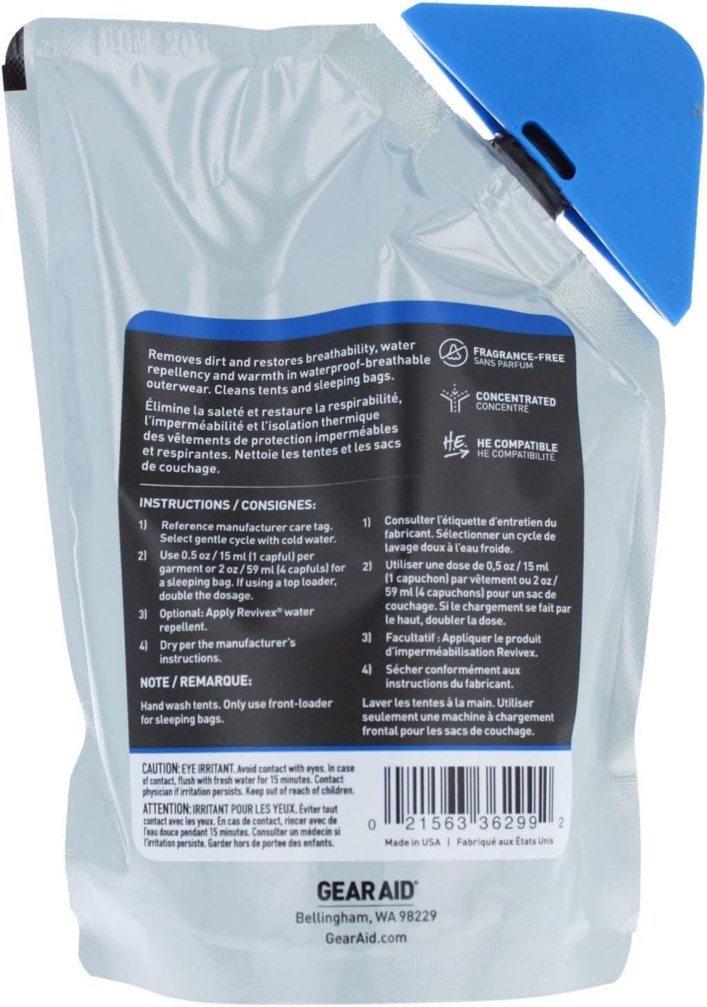 10 fl oz Revivex Pro Cleaner for Ski Pants, Tents, & Jackets – Unscented Wash