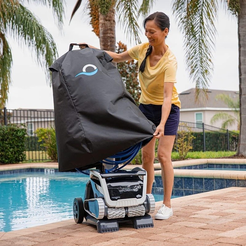 Robotic Pool Vacuum Storage Caddy Heavy-Duty Cover Tangle-Free Cable Holder New