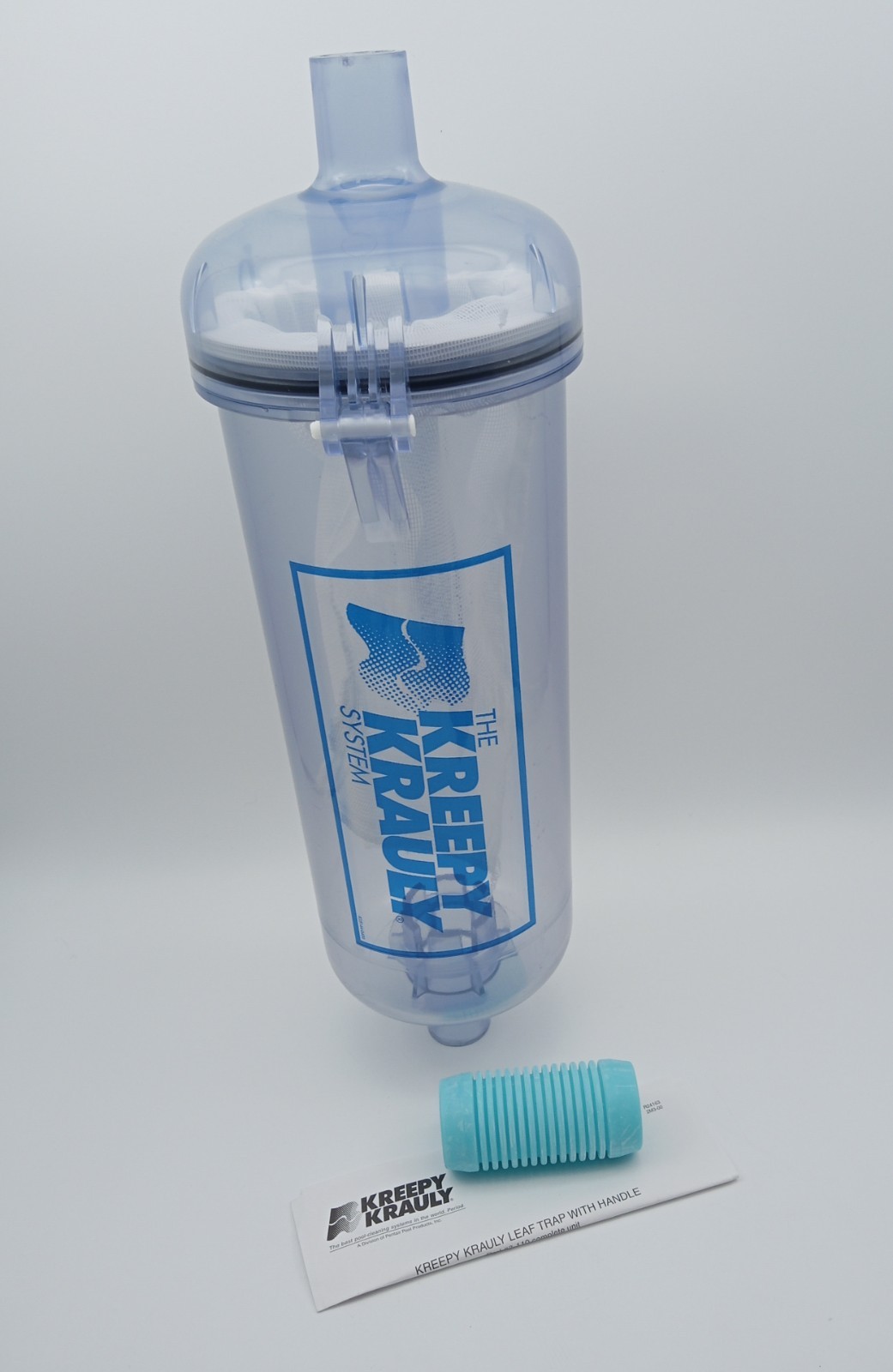 Pentair Kreepy Krauly 186 Inline Pool Cleaner Clear Leaf Trap Canister