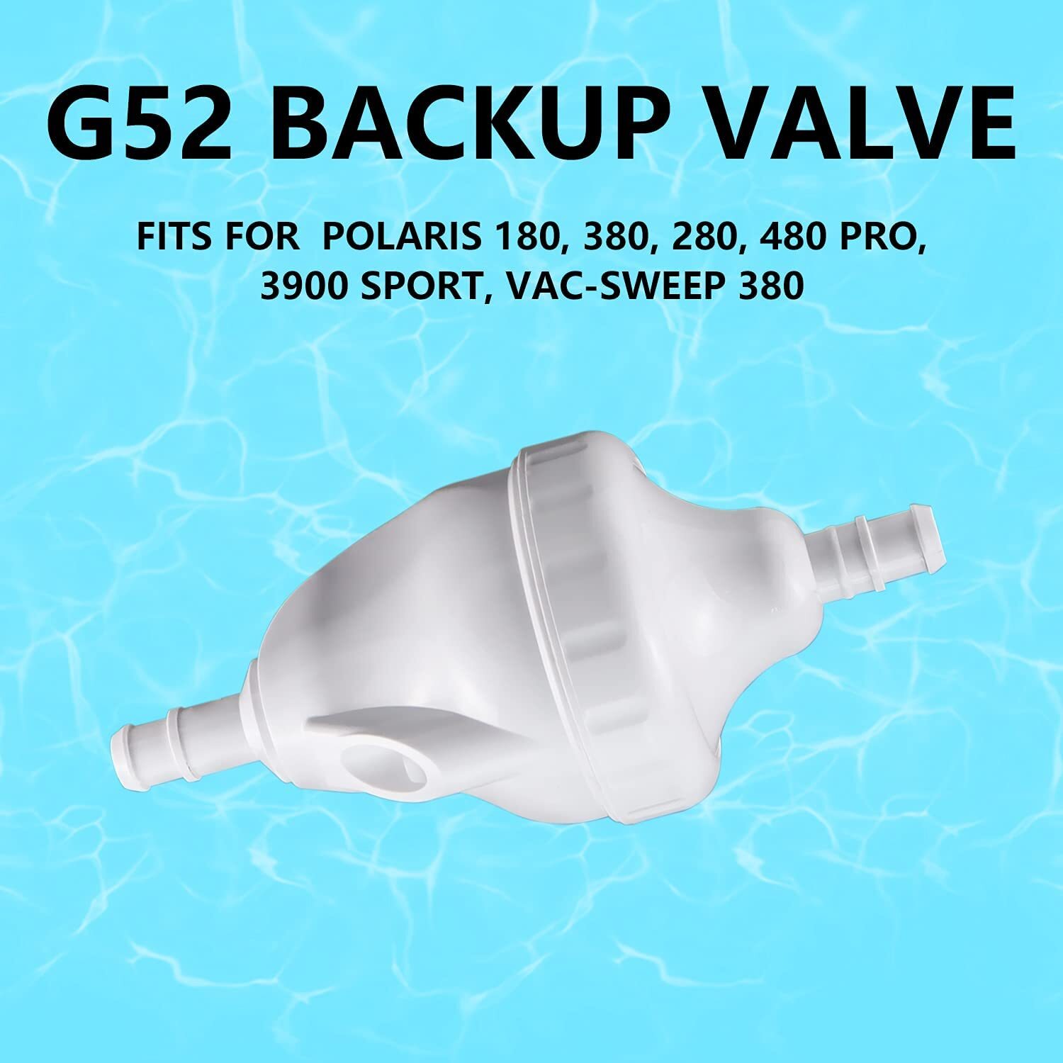 G52 Upgraded Backup Valve Replace Kit for Pool Cleaner Parts 180 280 380
